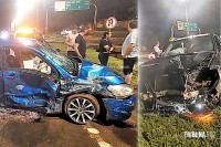Brasileiro se envolve em grave colisão no Km 12 em Ciudad del Este deixa quatro feridos
