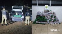 ROTAM e PRF apreendem 170 quilos de maconha e recupera veículo furtado em Medianeira