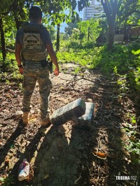 Policia Federal e Policia Militar apreendem 42,6 Kg de maconha na barranca do Rio Paraná em Foz do Iguaçu