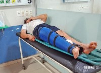 Jovem ferido com facão no bairro Che La Reina em Ciudad Del Este