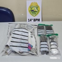 PM apreende drogas e material usado para o tráfico no bairro Jardim Irene em Medianeira