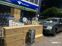 Ação conjunta resulta na apreensão de mercadorias de origem estrangeira em Foz do Iguaçu