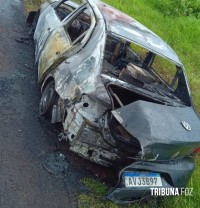 Carro usado no homicídio é queimado nas proximidades do crime