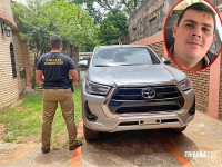 Político conhecido e empreiteiro do governo são presos com caminhonete roubada no Brasil em Villarrica, no Paraguai
