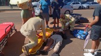Adolescente é socorrido pelo Siate após colisão na Av. Morenitas