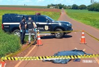 Homem executado a tiros é encontrado caído em via pública na cidade de Itaipulândia