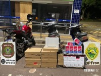 PF e PM apreendem mercadorias descaminhadas na Favela do Queijo em Foz do Iguaçu