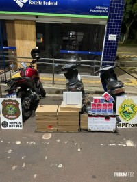 PF e PM apreendem mercadorias descaminhadas na Favela do Queijo em Foz do Iguaçu