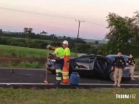 Capotamento na BR-277 deixa mulher em estado grave em São Miguel do Iguaçu