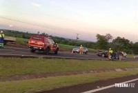 Capotamento na BR-277 deixa mulher em estado grave em São Miguel do Iguaçu
