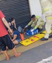 Colisão deixa motociclista ferido na Rua Golfinhos no Bairro Porto Meira