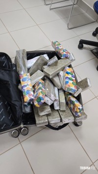 PF prende passageira com maconha na Rodoviária Internacional de Foz do Iguaçu