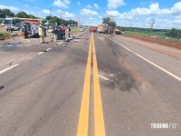 Acidente na BR-277 deixa um morto e três feridos em Santa Tereza do Oeste