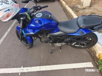 Motociclista fica ferido após acidente de trânsito no centro de Marechal Cândido Rondon