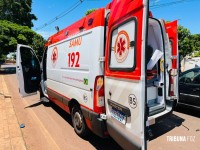 Motociclista fica ferido após colisão com carro e bater contra portão da Igreja no Conjunto Sol de Maio