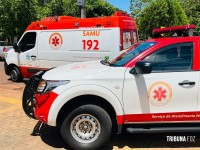 Motociclista fica ferido após colisão com carro e bater contra portão da Igreja no Conjunto Sol de Maio