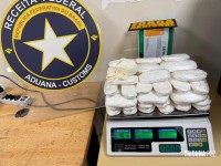 Receita Federal retém 4 Kg de cocaína na Aduana da Ponte Internacional da Amizade