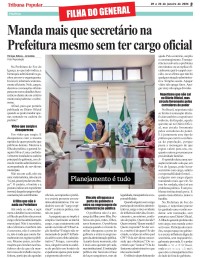 FILHA DO GENERAL: Manda mais que secretário na Prefeitura mesmo sem ter cargo oficial