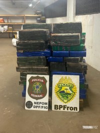 PF e PM apreendem quase uma tonelada de drogas em Santa Helena