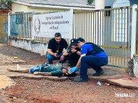 Homem é executado a tiros em frente a igreja no Jardim Dourado