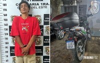 Polícia recupera motocicleta supostamente roubada e prende um homem em flagrante em Ciudad Del Este