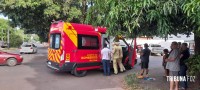 Motociclista é socorrido pelo Siate após colisão no Bairro Porto Meira