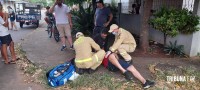 Motociclista é socorrido pelo Siate após colisão no Bairro Porto Meira
