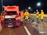 Motociclista morre após colidir na traseira de carreta na BR-277