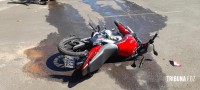 Motociclista fica ferido após colisão na Vila Adriana II