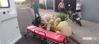 Motociclista fica ferido após queda de moto no Porto Meira
