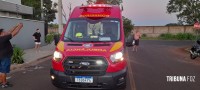 Motociclista fica ferido após queda de moto no Porto Meira