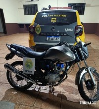 Polícia Militar apreende motocicleta por irregularidades de trânsito em São Miguel do Iguaçu