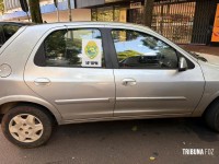 Policia Militar recupera veículo com alerta de furto na área central de Foz do Iguaçu