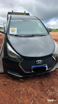 PM recupera veículo com alerta de furto/roubo na zona rural do bairro Três Lagoas em Foz do Iguaçu