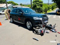 Mulher morre após colisão entre carro e moto no bairro AKLP em Foz do Iguaçu