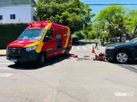 Mulher morre após colisão entre carro e moto no bairro AKLP em Foz do Iguaçu