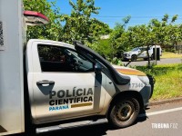 Mulher morre após colisão entre carro e moto no bairro AKLP em Foz do Iguaçu