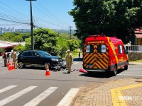 Mulher morre após colisão entre carro e moto no bairro AKLP em Foz do Iguaçu