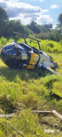 Confronto armado após assalto à residência termina com dois mortos e queda do helicótero da PM em Matelândia