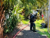 Homem sob efeito de drogas ateia fogo na casa da mãe no bairro Porto Belo