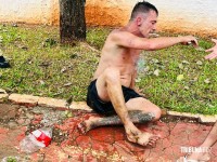 Homem sob efeito de drogas ateia fogo na casa da mãe no bairro Porto Belo