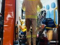 Colisão entre carro e motocicleta deixa casal ferido no Alto da Boa Vista