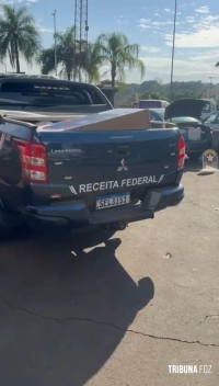 PF e Receita Federal apreendem veículos com eletrônicos na Vila Portes 