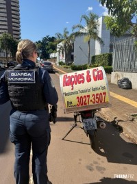 Guarda Municipal localiza motocicleta ao abandono na Vila Maracanã e encaminha para a Delegacia da Policia Civil 