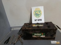Homem é preso em flagrante por furto de bateria na Pedreira Municipal em São Miguel do Iguaçu
