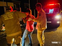 Homem é socorrido várias vezes na mesma noite após simular atropelamentos em Foz do Iguaçu