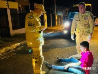 Homem é socorrido várias vezes na mesma noite após simular atropelamentos em Foz do Iguaçu