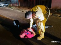 Homem é socorrido várias vezes na mesma noite após simular atropelamentos em Foz do Iguaçu