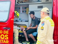 Motorista foge sem prestar socorro deixando para trás duas pessoas feridas na BR-277 