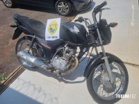 PM recupera motocicleta furtada no bairro Morumbi em Foz do Iguaçu